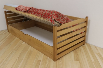 Ліжко Котигорошко з пійдомним механізмом (Бук Масив)